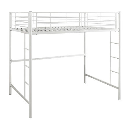 Pearson Premium Metal Loft Bed, One Size, White