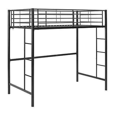 Pearson Twin Loft Bed, One Size, Black