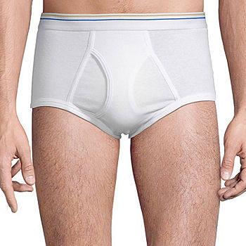 Dead Stock Vtg Stafford JCPenney Men's White Full-Cut Briefs Underwear Size  48