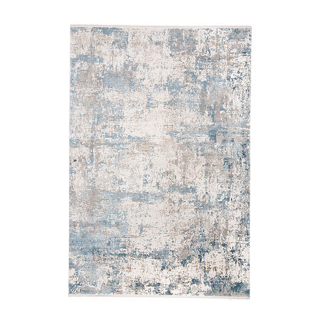 Weave And Wander Bonnie Rectangular Rugs & Floor Coverings Indoor Abstract Accent Rugs, One Size, Blue