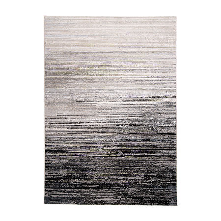 Weave And Wander Rosie Rectangular Rugs & Floor Coverings Indoor Abstract Accent Rugs, One Size, Black