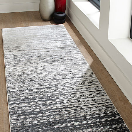 Weave And Wander Rosie Rectangular Rugs & Floor Coverings Indoor Abstract Accent Rugs, One Size, Black