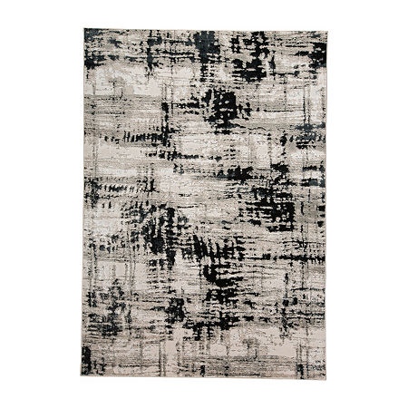 Weave And Wander Payton Rectangular Rugs & Floor Coverings Indoor Abstract Accent Rugs, One Size, Black