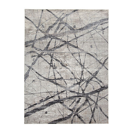 Weave And Wander Zoey Rectangular Rugs & Floor Coverings Indoor Abstract Accent Rugs, One Size, Gray