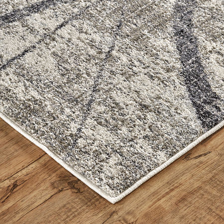 Weave And Wander Zoey Rectangular Rugs & Floor Coverings Indoor Abstract Accent Rugs, One Size, Gray