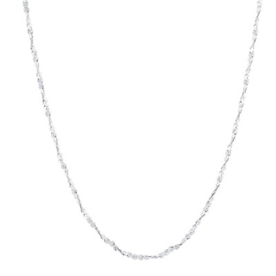 Silver Treasures Sterling Silver 16 Inch Chain Necklace - JCPenney