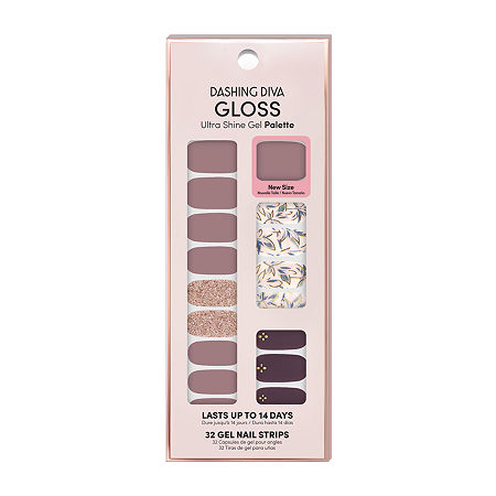 Dashing Diva Gloss Shine Gel Nail Strips Palette Nail Appliques, One Size, Purple -  97205350018