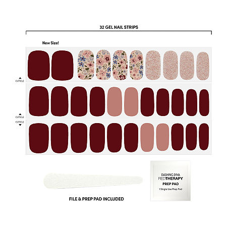 Dashing Diva Gloss Shine Gel Nail Strips Palette Nail Appliques, One Size, Brown