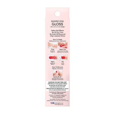 Dashing Diva Gloss Shine Gel Color Nail Appliques