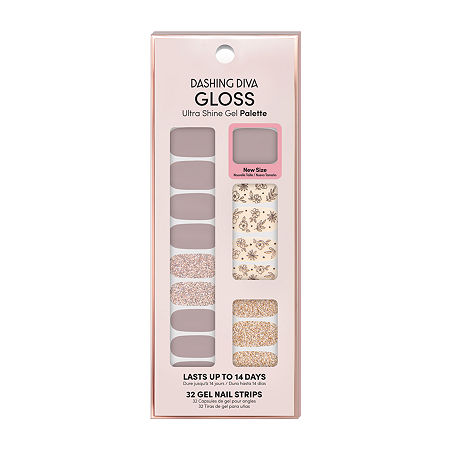 Dashing Diva Gloss Shine Gel Nail Strips Palette Nail Appliques, One Size, Purple -  97205820018