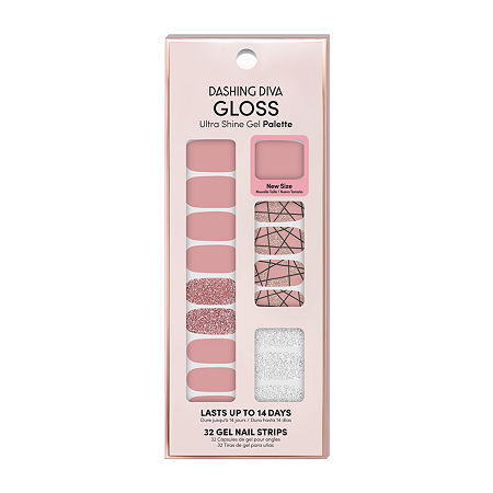 Dashing Diva Gloss Shine Gel Palette Nail Appliques, One Size, Pink -  97206500018