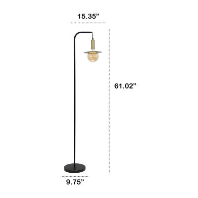 All the Rages Lalia Home Black Oslo Floor Lamp