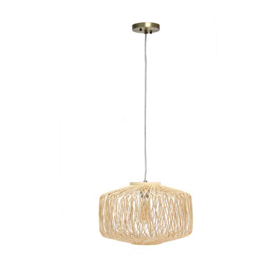 All the Rages Lalia Home Circular Rattan Pendant Light