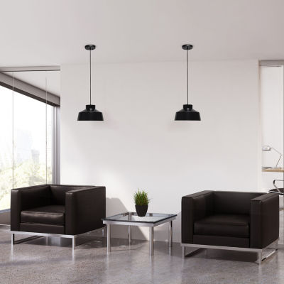 All the Rages Lalia Home Black Industrial Barn Pendant Lights