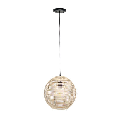 All the Rages Lalia Home Ball Shaped Rattan Pendant Lights