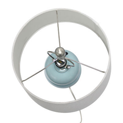 All the Rages Lalia Home Light Blue Dual Orb Table Lamp