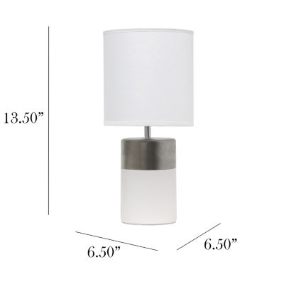 All the Rages Simple Designs Two Toned Table Lamp
