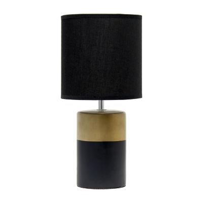 All the Rages Simple Designs Two Toned Table Lamp