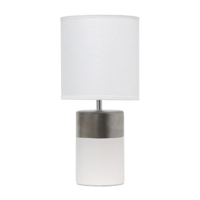 All the Rages Simple Designs Two Toned Table Lamp