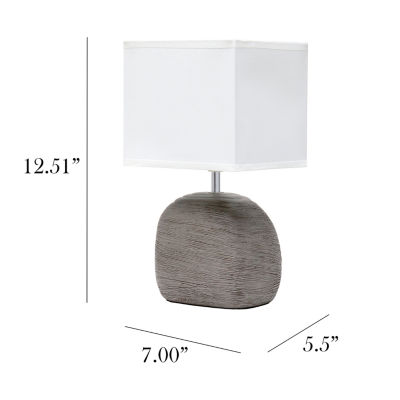 All the Rages Simple Designs Bedrock Table Lamp