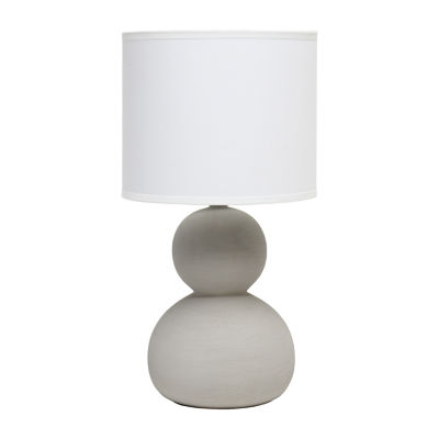 All the Rages Simple Designs Taupe Stone Age Table Lamp