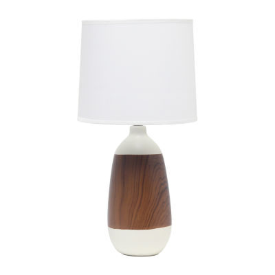 All the Rages Simple Designs Oblong Table Lamp