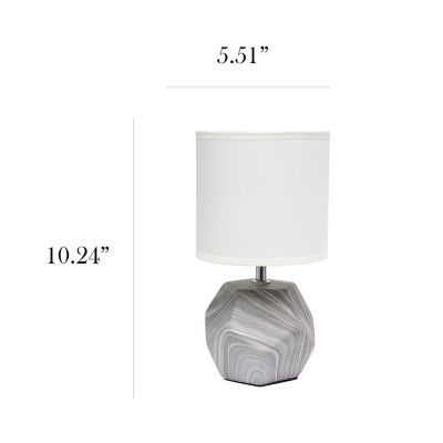 All the Rages Simple Designs Mini Round Prism Table Lamp