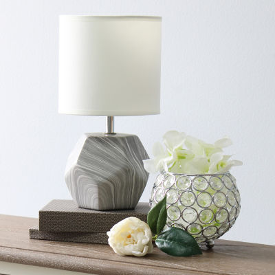 All the Rages Simple Designs Mini Round Prism Table Lamp