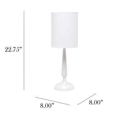 All the Rages Simple Designs Traditional Candlestick Table Lamp
