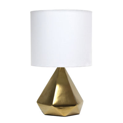 All the Rages Simple Designs Solid Pyramid Table Lamp