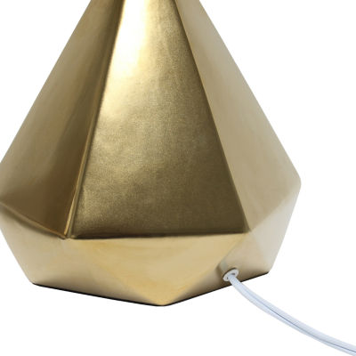 All the Rages Simple Designs Solid Pyramid Table Lamp