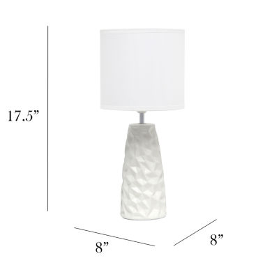 All the Rages Simple Designs Sculpted Table Lamp