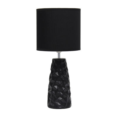 All the Rages Simple Designs Sculpted Table Lamp