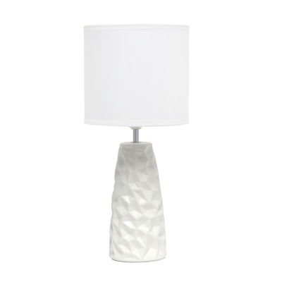 All the Rages Simple Designs Sculpted Table Lamp