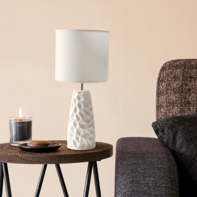 All the Rages Simple Designs Sculpted Table Lamp