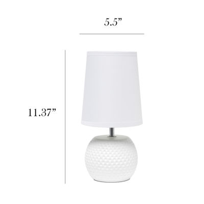 All the Rages Simple Designs Studded Texture Table Lamp