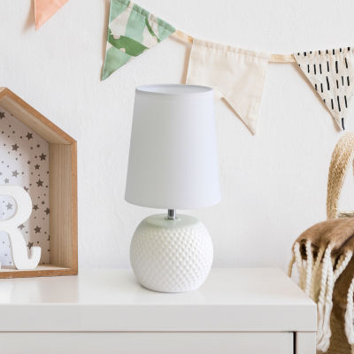 All the Rages Simple Designs Studded Texture Table Lamp