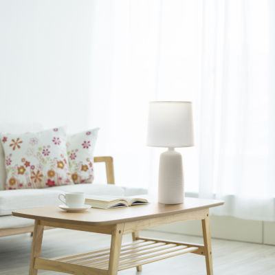 All the Rages Simple Designs Textured Linear Table Lamp