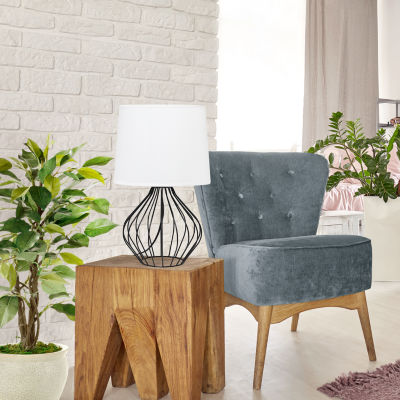 All the Rages Simple Designs Geometrically Wired Table Lamp