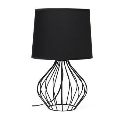 All the Rages Simple Designs Geometrically Wired Table Lamp