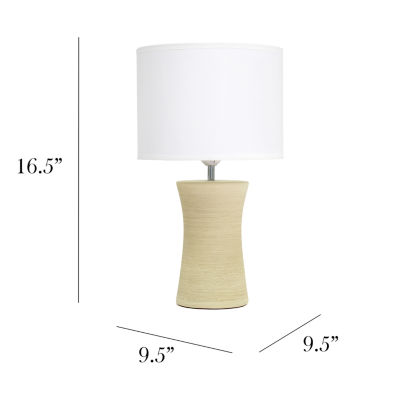 All the Rages Simple Designs Hourglass Table Lamp