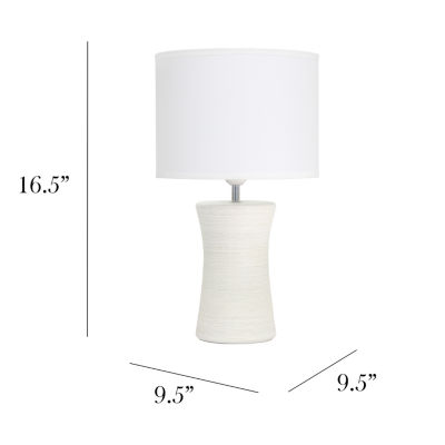 All the Rages Simple Designs Hourglass Table Lamp