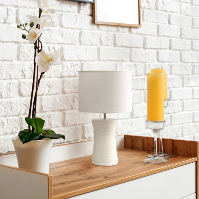 All the Rages Simple Designs Hourglass Table Lamp