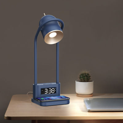 Sheffield Labs 16.7" Newport Blue Metal Led Desk Lamp