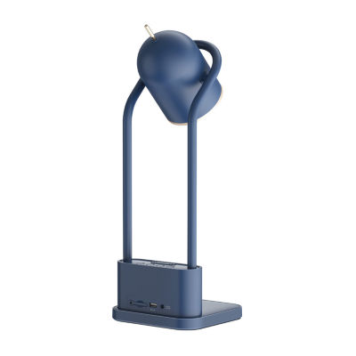 Sheffield Labs 16.7" Newport Blue Metal Led Desk Lamp