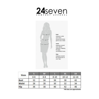 24seven Comfort Apparel Long Sleeve Midi Fit + Flare Dress