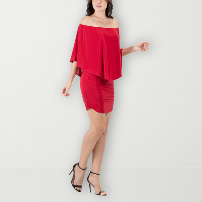 24seven Comfort Apparel Womens Short Sleeve Sheath Dress
