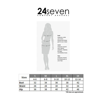 24seven Comfort Apparel Womens Sleeveless Bodycon Dress