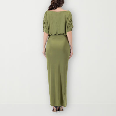 24seven Comfort Apparel Long Sleeve Maxi Dress