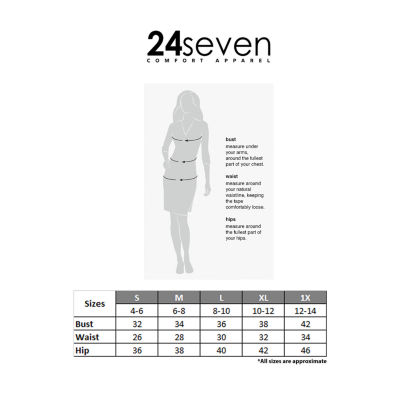24seven Comfort Apparel Short Sleeve Wrap Dress